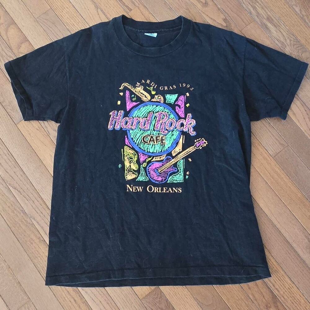 hard rock new Orleans 1999 90s y2k black tee shirt XL